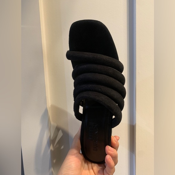 Little Burgundy Women’s Strappy Heeled Slippers - Picture 4 of 7